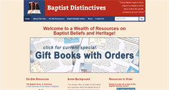 Desktop Screenshot of baptistdistinctives.org